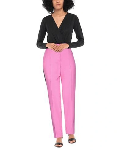 Shop Msgm Woman Pants Pink Size 4 Viscose, Elastane, Polyester