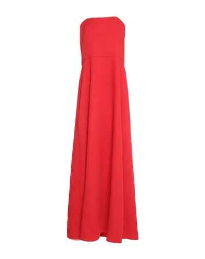 Shop Alex Vidal Long Dresses In Red