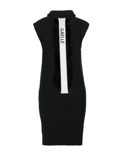 Shop Gaelle Paris Gaëlle Paris Woman Mini Dress Black Size 1 Acrylic, Wool, Polyamide, Polyester