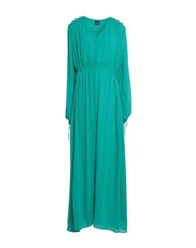Shop Pinko Woman Maxi Dress Green Size 2 Viscose