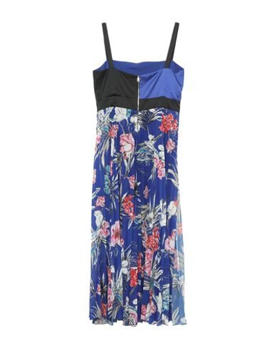 Shop Liu •jo Woman Midi Dress Bright Blue Size 10 Polyester
