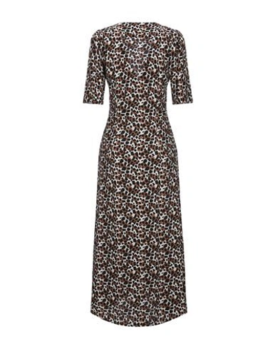 Shop Les Coyotes De Paris Long Dresses In Brown