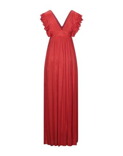 Shop Marc Ellis Woman Maxi Dress Red Size 6 Polyester