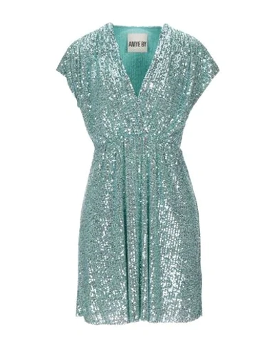 Shop Aniye By Woman Mini Dress Light Green Size S Polyester, Elastane
