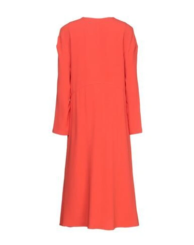 Shop Lutz Huelle Midi Dresses In Orange