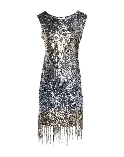 Faith Connexion Sequin Fringe Dress In Silver