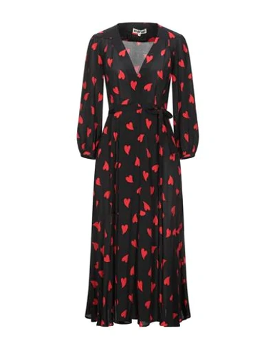 Shop Mirae 3/4 Length Dresses In Black