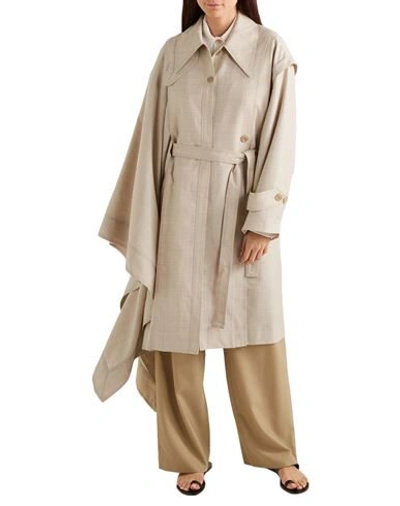 Shop Low Classic Woman Overcoat & Trench Coat Beige Size M Wool