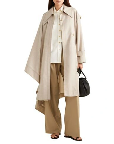 Shop Low Classic Woman Overcoat & Trench Coat Beige Size M Wool