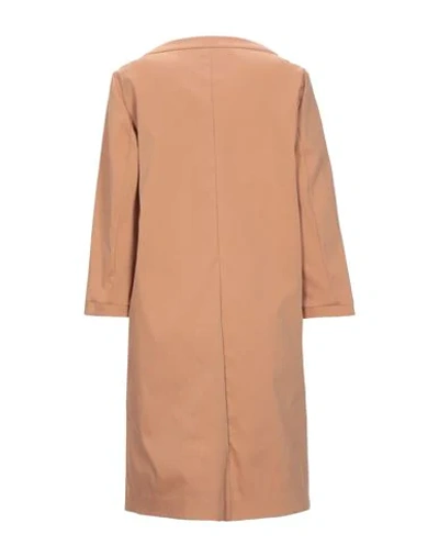 Shop Paola Prata Overcoats In Rust