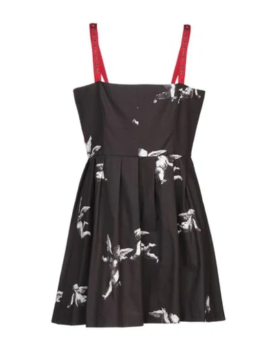 Shop Pinko Uniqueness Woman Mini Dress Black Size 6 Cotton, Elastane