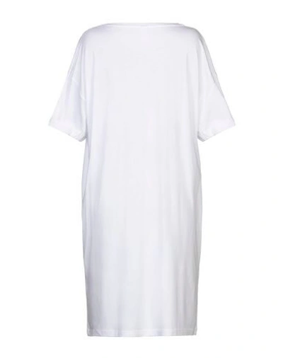 Shop Alternative Woman Mini Dress White Size Xs Cotton, Modal