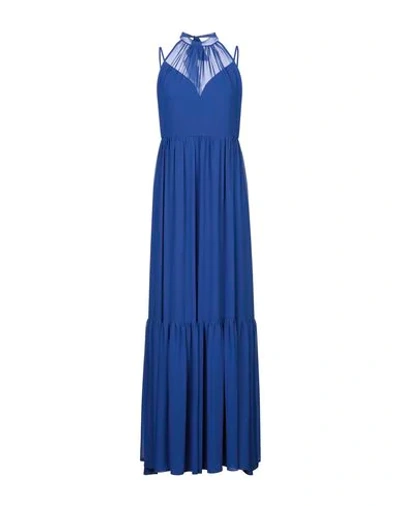 Shop Ade' Long Dresses In Dark Blue