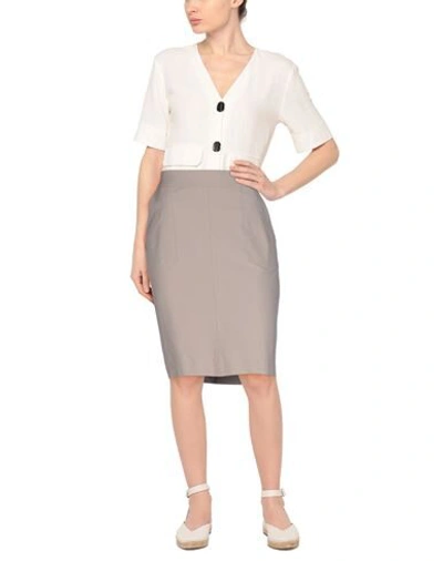 Shop Peserico Midi Skirts In Beige