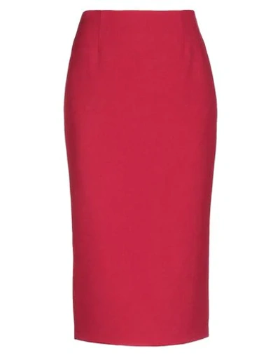 Shop Alessandro Legora 3/4 Length Skirts In Red