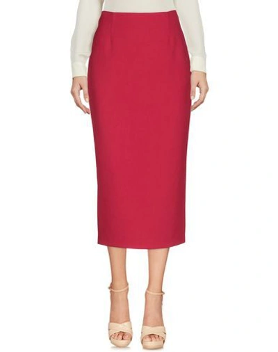 Shop Alessandro Legora 3/4 Length Skirts In Red