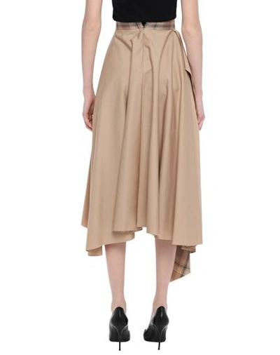 Shop Act N°1 3/4 Length Skirts In Beige