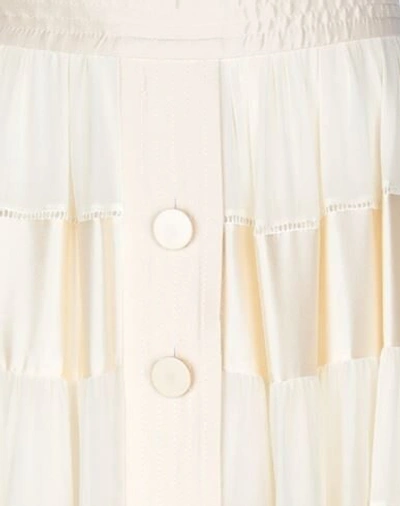 Shop Zimmermann Long Skirts In Ivory