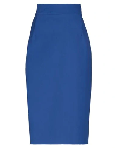 Shop Chiara Boni La Petite Robe 3/4 Length Skirts In Bright Blue