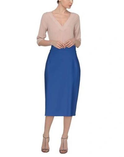 Shop Chiara Boni La Petite Robe 3/4 Length Skirts In Bright Blue