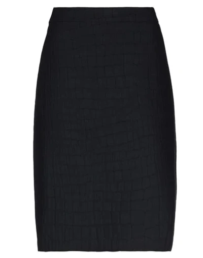Shop Boutique Moschino Woman Midi Skirt Black Size 10 Cotton