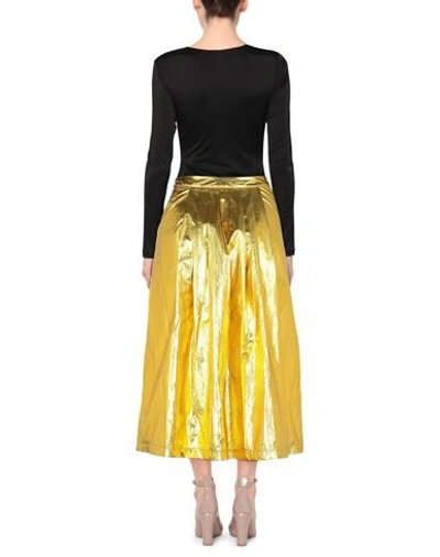 Shop Essentiel Antwerp Midi Skirts In Gold