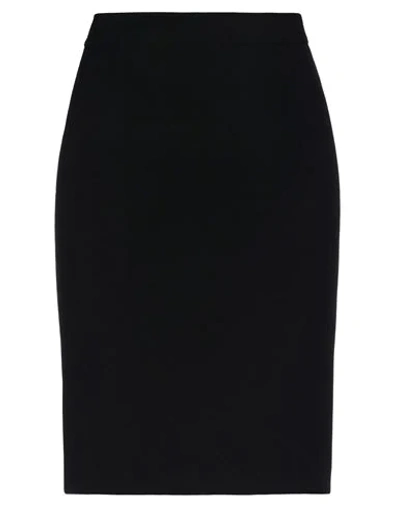 Shop Boutique Moschino Woman Midi Skirt Black Size 12 Polyester, Elastane