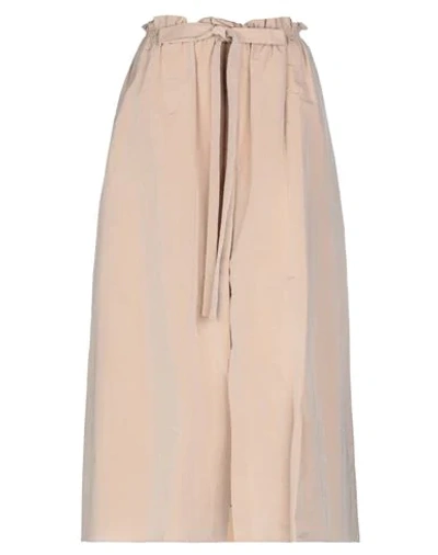 Shop Givenchy Long Skirts In Pale Pink