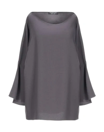 Shop Alessandro Legora Blouses In Grey