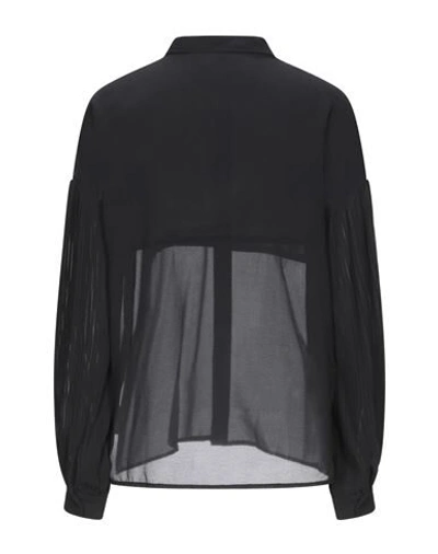 Shop 5preview Solid Color Shirts & Blouses In Black