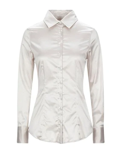 Shop Robert Friedman Solid Color Shirts & Blouses In Light Grey