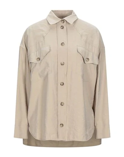 Shop Ottod'ame Shirts In Beige