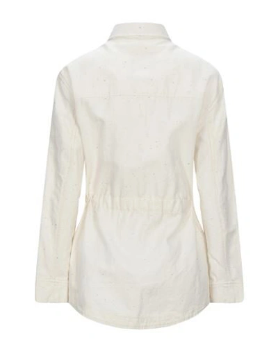 Shop Maison Scotch Shirts In Ivory