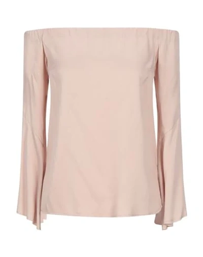 Shop Francesca Piccini Blouses In Pale Pink