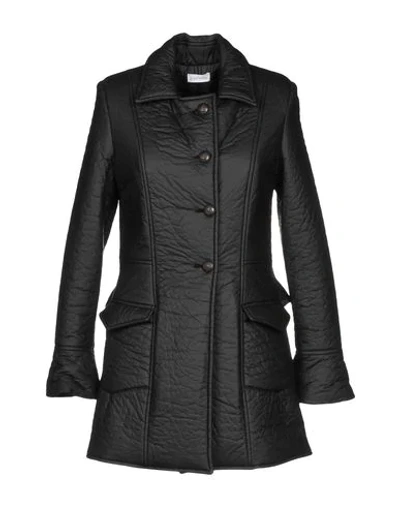 Shop Alex Vidal Overcoats In Black