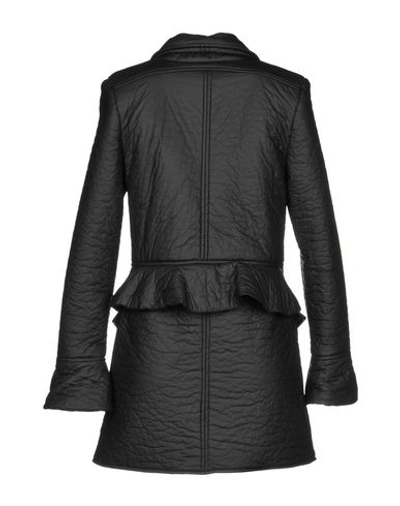 Shop Alex Vidal Overcoats In Black