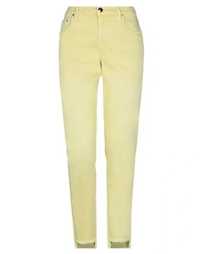 Shop Jacob Cohёn Woman Jeans Yellow Size 29 Lyocell, Cotton, Polyester, Elastane