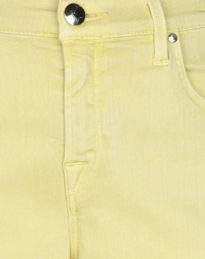 Shop Jacob Cohёn Woman Jeans Yellow Size 29 Lyocell, Cotton, Polyester, Elastane