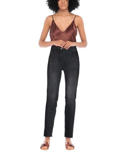 Shop Patrizia Pepe Woman Jeans Black Size 25 Cotton, Polyester, Elastane