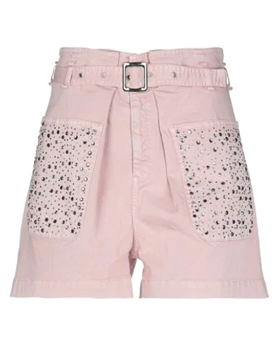 Shop Le Fate Denim Shorts In Pink