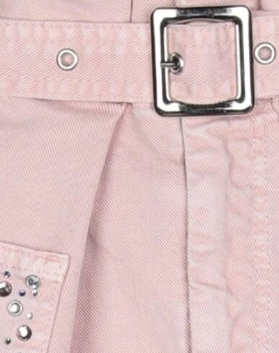Shop Le Fate Denim Shorts In Pink