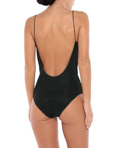 Shop Oseree One-piece Swimsuits In Dark Green