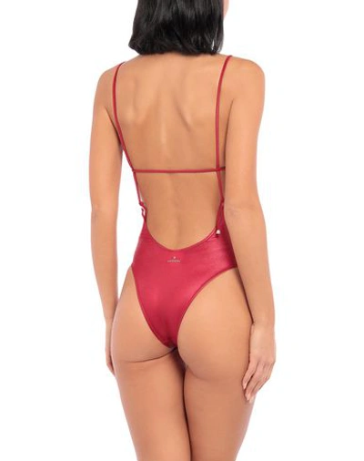 Shop Agogoa One-piece Swimsuits In Red