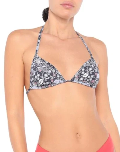 Shop Isabel Marant Bikini Tops In Steel Grey