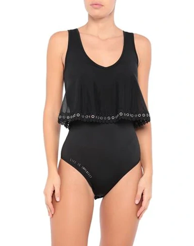 Shop !m?erfect One-piece Swimsuits In Black