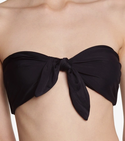 Sir Hendry Bandeau Bikini Top In Black