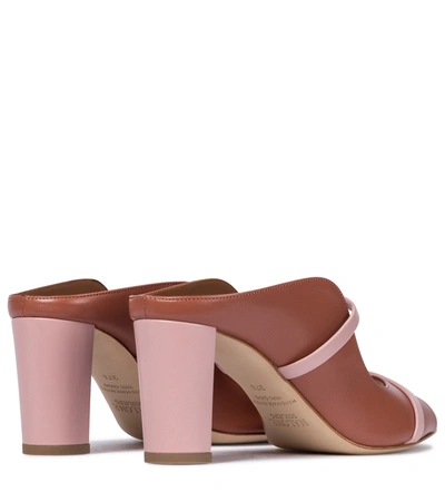 Shop Malone Souliers Norah 70 Leather Mules In Brown