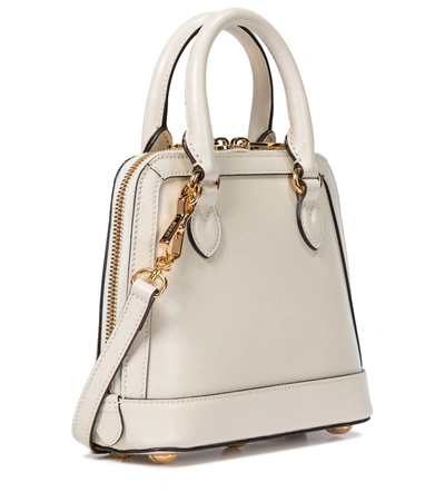 Shop Gucci Horsebit 1955 Mini Leather Tote In White