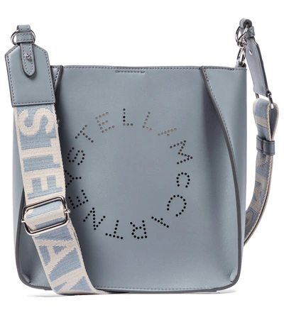 Shop Stella Mccartney Stella Logo Shoulder Bag In Blue