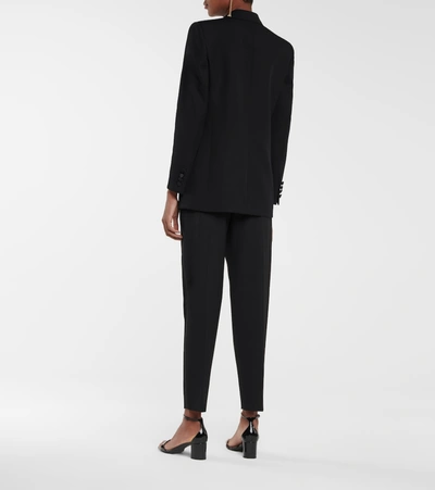 Shop Saint Laurent Wool Blazer In Black